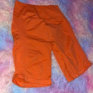 Orange workout pants